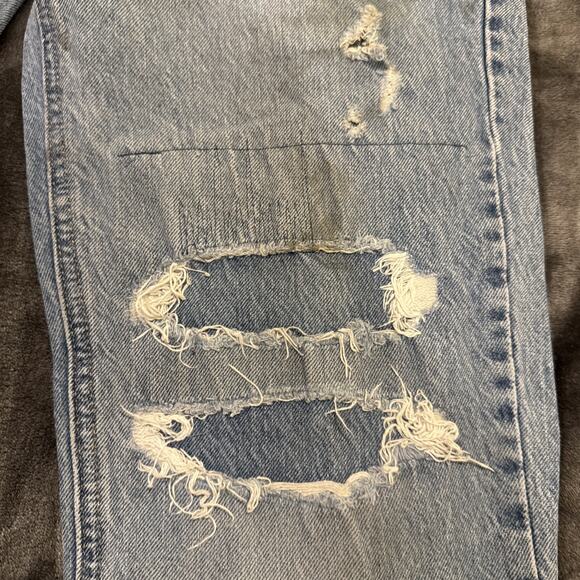 Levis 541 Jeans Mens 30x34 Light Wash Blue Casual Distressed Grunge - Picture 9 of 16